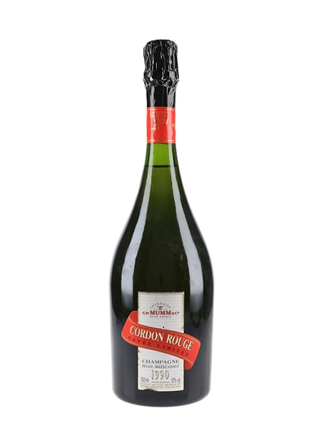 1990 G H Mumm Cordon Rouge Brut Millesime Vintage Champagne 75cl / 12%