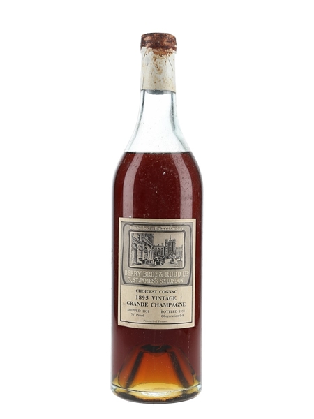 Berry Brothers & Rudd Grande Champagne Cognac 1895 Shipped 1951, Bottled 1958 70cl / 40%