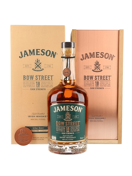 Jameson Bow Street 18 Year Old Bottled 2018: Batch Number One 70cl / 55.3%