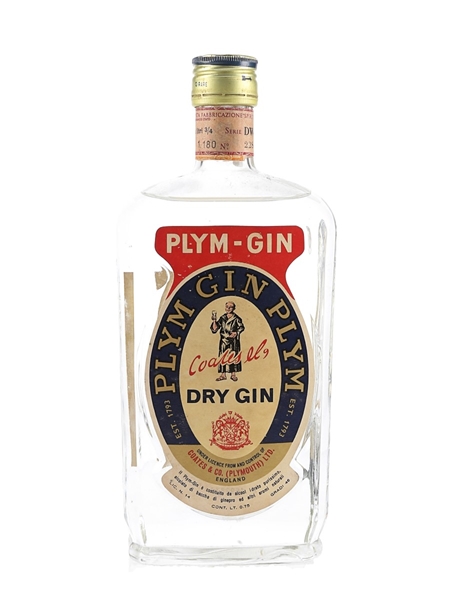 Coates & Co. Plym Gin Bottled 1960s-1970s - Stock 75cl / 46%