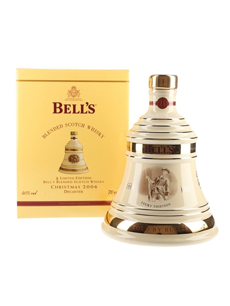 Bell's Christmas 2006 Ceramic Decanter Lucky Thirteen 70cl / 40%