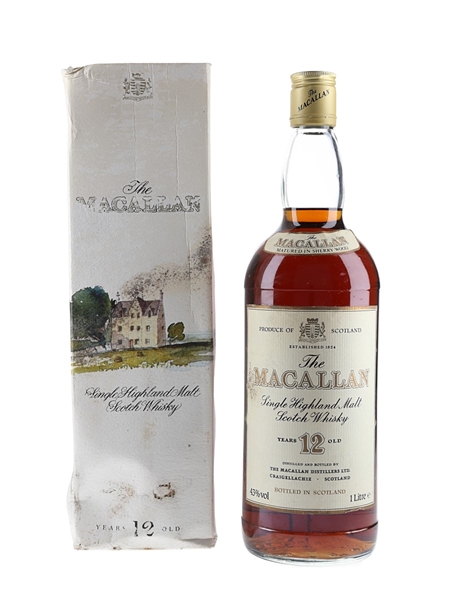 Macallan 12 Year Old Bottled 1980s 100cl / 43%