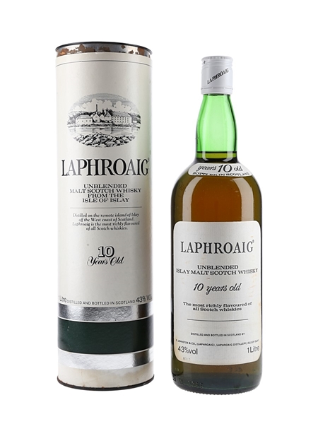 Laphroaig 10 Year Old Bottled 1980s 100cl / 43%