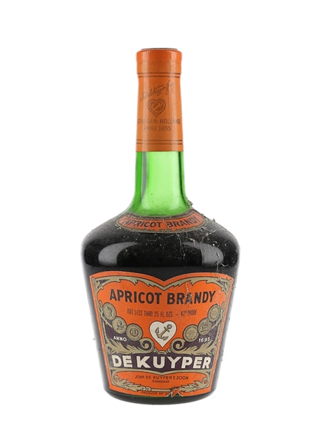 De Kuyper Apricot Bandy Bottled 1970s 71cl / 24%