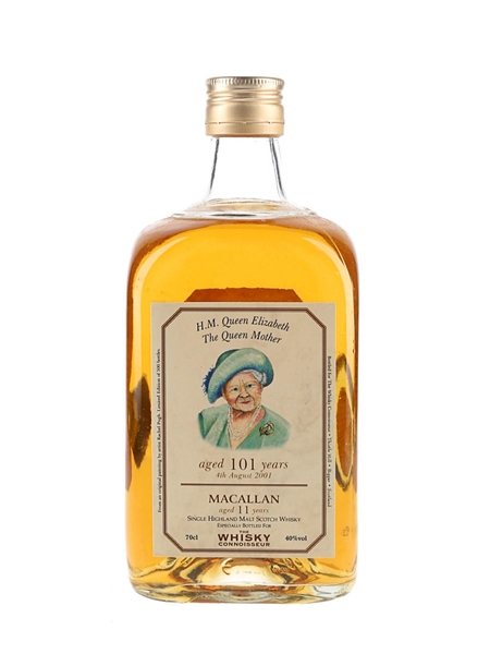 Macallan 11 Year Old Bottled 2001 - 101st Birthday of Queen Elizabeth II 70cl / 40%