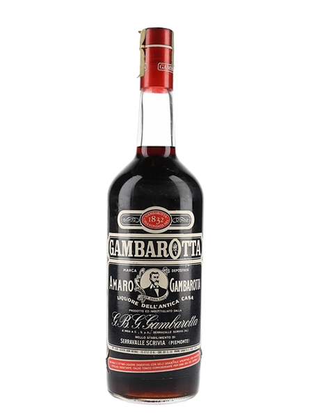 Gambarotta Amaro Bottled 1960s -1970s 150cl / 30%