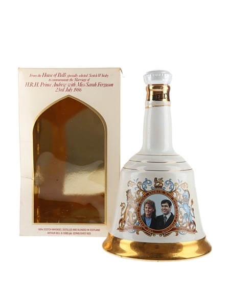 Bell's Ceramic Decanter Royal Wedding 1986 - Prince Andrew & Sarah Ferguson 75cl / 43%