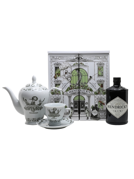 Hendrick's Hotel Gin & Tea Set Gift Box  70cl / 41.4%