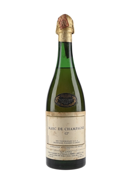 Pommery & Greno Marc De Champagne Bottled 1970s 75cl / 42%