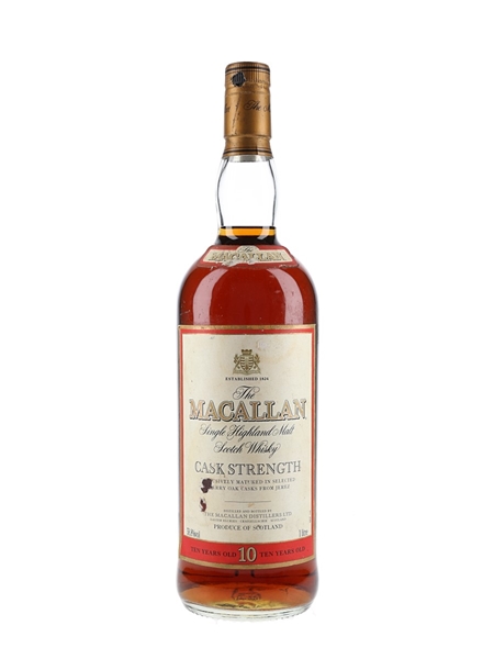 Macallan 10 Year Old Cask Strength Bottled 2000s 100cl / 58.8%