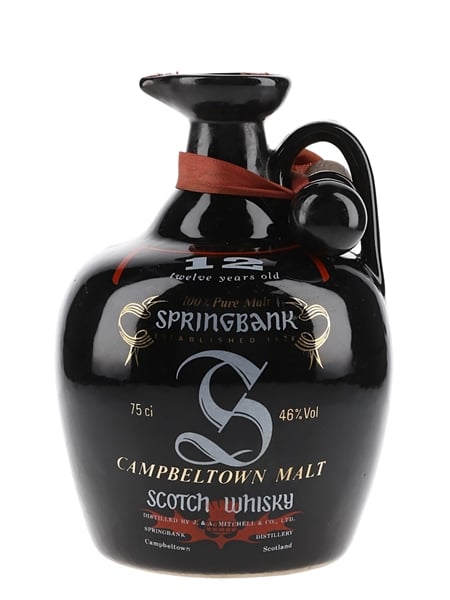 Springbank 12 Year Old Bottled 1980s - Ceramic Decanter 75cl / 46%