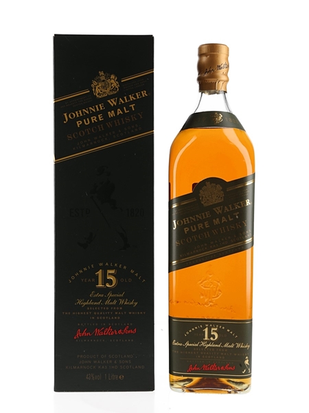 Johnnie Walker 15 Year Old Pure Malt Green Label Bottled 1990s 100cl / 43%