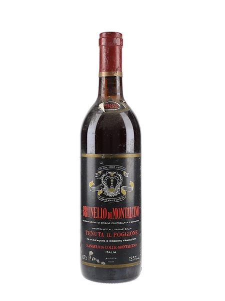 1982 Brunello Di Montalcino Tenuta Il Poggione 75cl / 13.5%