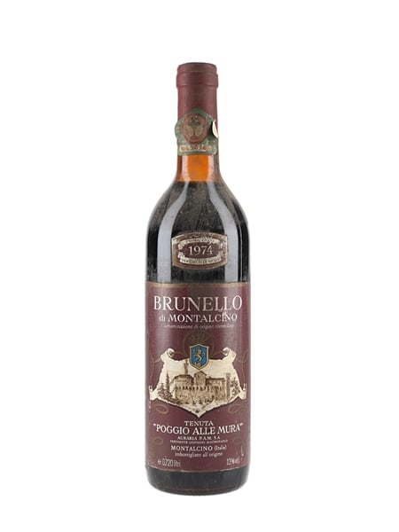 1974 Brunello Di Montalcino Tenuta Poggio Alle Mura 72cl / 13%