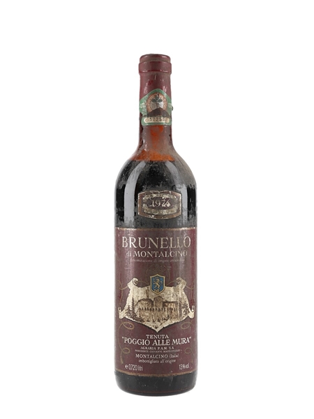 1974 Brunello Di Montalcino Tenuta Poggio Alle Mura 72cl / 13%