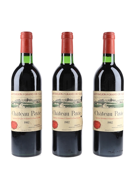 1982 Chateau Pavie Saint Emilion 1er Grand Cru Classe 3 x 75cl