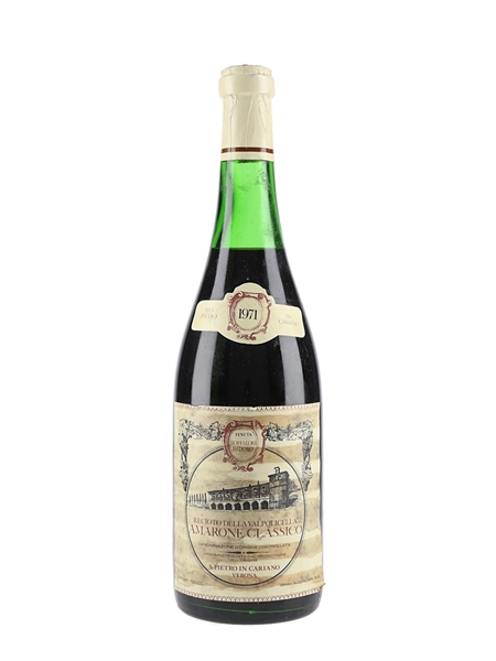 1971 Recioto Valpolicella Amarone Classico San Pietro In Cariano 72cl / 15.5%