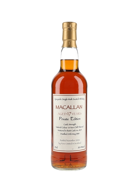 Macallan 1989 17 Year Old Private Edition Bottled 2006 - Aceo Limited 70cl / 59.4%