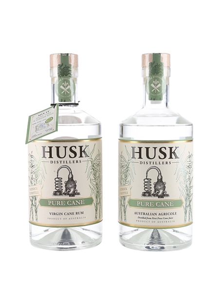 Husk Pure Cane Virgin Cane Rum  2 x 70cl / 40%