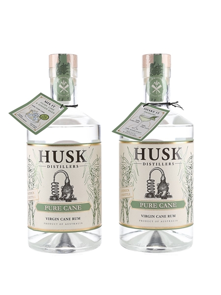 Husk Pure Cane Virgin Cane Rum  2 x 70cl / 40%