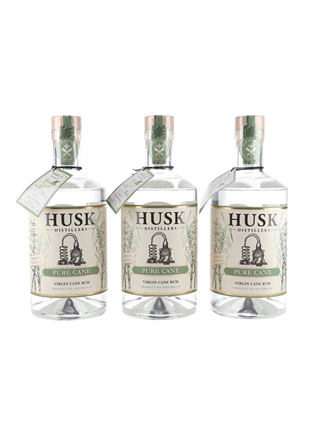 Husk Pure Cane Virgin Cane Rum  3 x 70cl / 40%