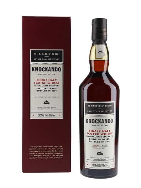 Knockando 1996 Bottled 2009 - The Managers' Choice 70cl / 58.5%