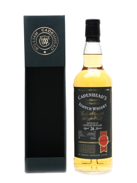 Clynelish 1990 26 Year Old Bottled 2016 - Cadenhead's 70cl / 45.3%