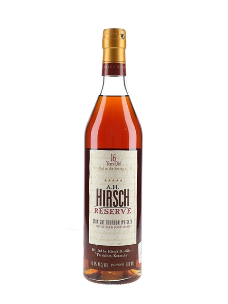 A.H. Hirsch Reserve 16 Year Old Distilled Spring 1974 70cl / 45.8%