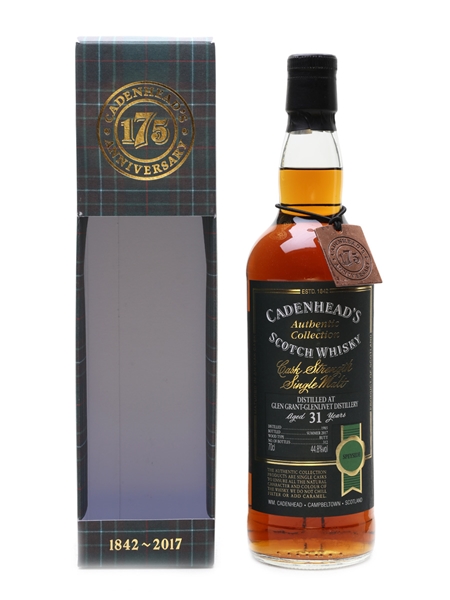 Glen Grant Glenlivet 1985 31 Year Old Bottled 2017 - Cadenhead's 175th Anniversary 70cl / 44.8%