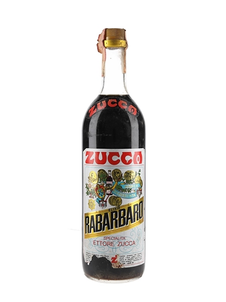 Zucca Elixir Rabarbaro Bitters Bottled 1970s 100cl / 16%