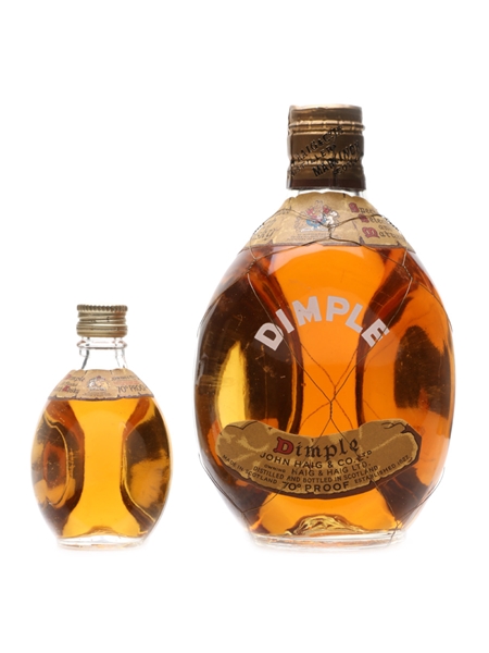 Haig's Dimple Spring Cap Bottled 1950s 35cl & 5cl / 40%