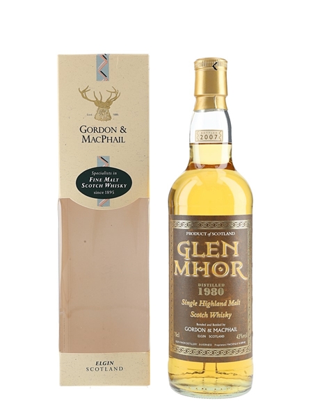 Glen Mhor 1980 Bottled 2007 - Gordon & MacPhail 70cl / 43%