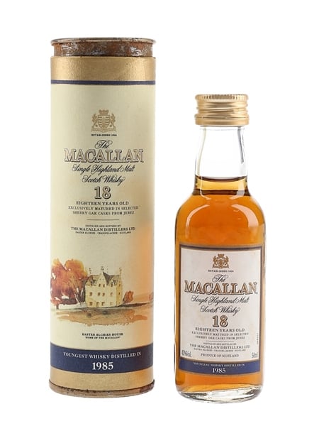 Macallan 18 Year Old Youngest Whisky Distilled In 1985 5cl / 43%