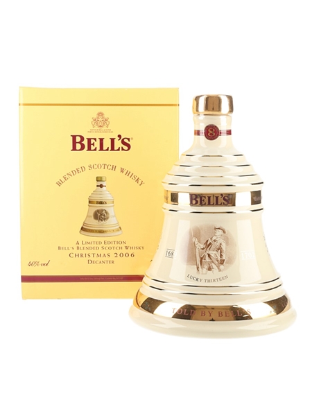 Bell's Christmas 2006 Ceramic Decanter Lucky Thirteen 70cl / 40%