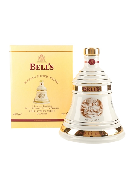 Bell's Christmas 2007 Ceramic Decanter Five Queens 70cl / 40%