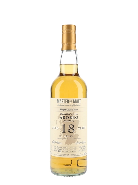 Ardbeg 1993 18 Year Old The Master Of Malt 70cl / 56.3%