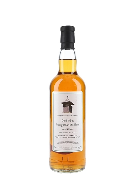 Invergordon 1972 43 Year Old Bottled 2015 Whisky Broker 70cl / 49.7%