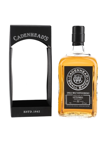 Littlemill 1992 22 Year Old Small Batch Bottled 2014 - Cadenhead's 70cl / 53.7%