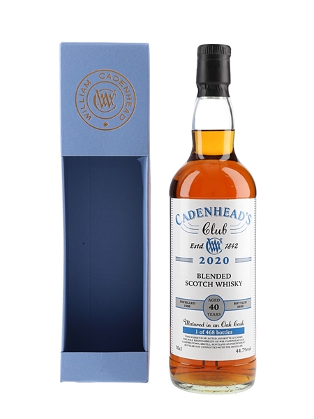 Cadenhead's Club 1980 40 Year Old Bottled 2020 70cl / 44.7%