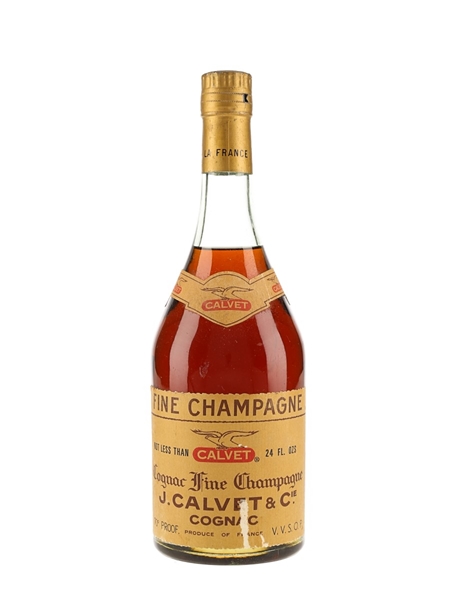 Calvet Grande Fine Champagne Cognac Bottled 1960s 68cl