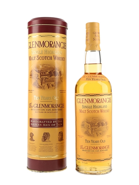 Glenmorangie 10 Year Old Bottled 1990s - Handcrafted By The Sixteen Men Of Tain 70cl / 40%