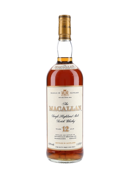 Macallan 12 Year Old Bottled 1990s 100cl / 43%