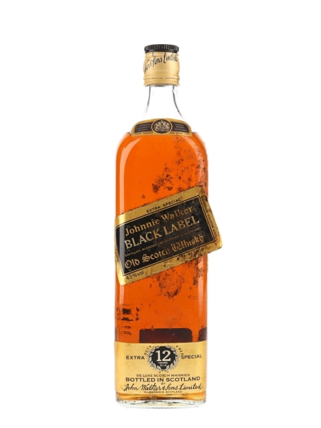 Johnnie Walker Black Label 12 Year Old Extra Special Bottled 1980s 100cl / 43%