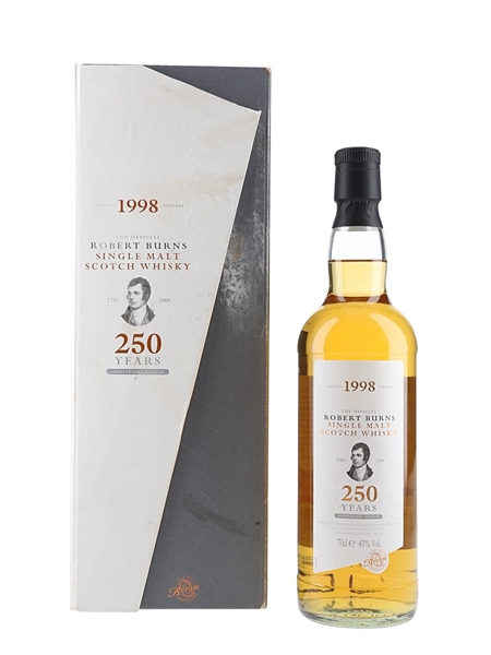 Arran 1998 Robert Burns 10 Year Old Bottled 2000s - 250th Anniversary 70cl / 43%