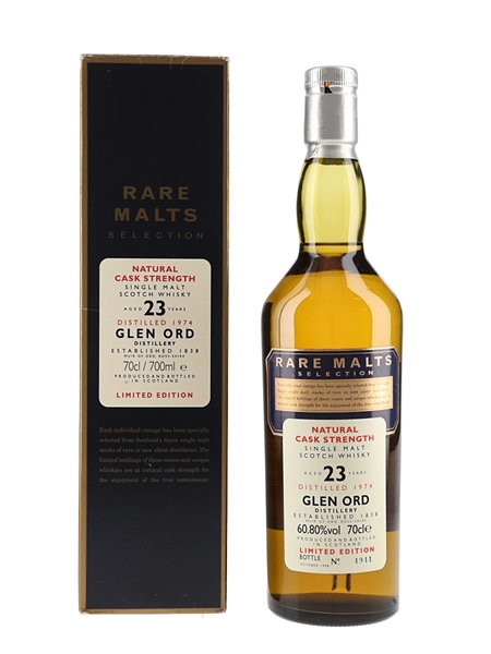 Glen Ord 1974 23 Year Old Bottled 1998 - Rare Malts Selection 70cl / 60.80%