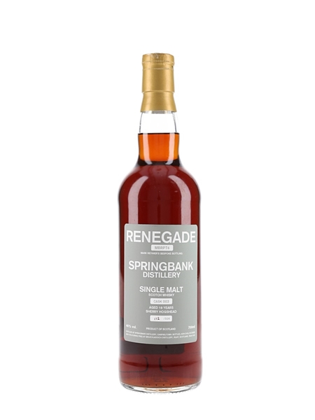 Springbank 18 Year Old Renegade MBRPT6 Bottled 2014 - Mark Reynier's Bespoke Bottling 70cl / 46%