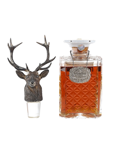 Glenfiddich 30 Year Old Silver Stag's Head Crystal Decanter 75cl / 43%