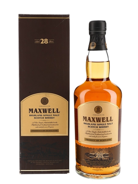 Maxwell 1982 28 Year Old  70cl / 40%