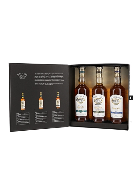 Bowmore Classic Collection 12, Mariner 15 & 17 Year Old 3 x 20cl / 43%