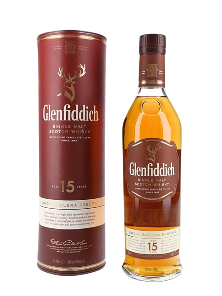 Glenfiddich 15 Year Old Unique Solera Reserve 70cl / 40%